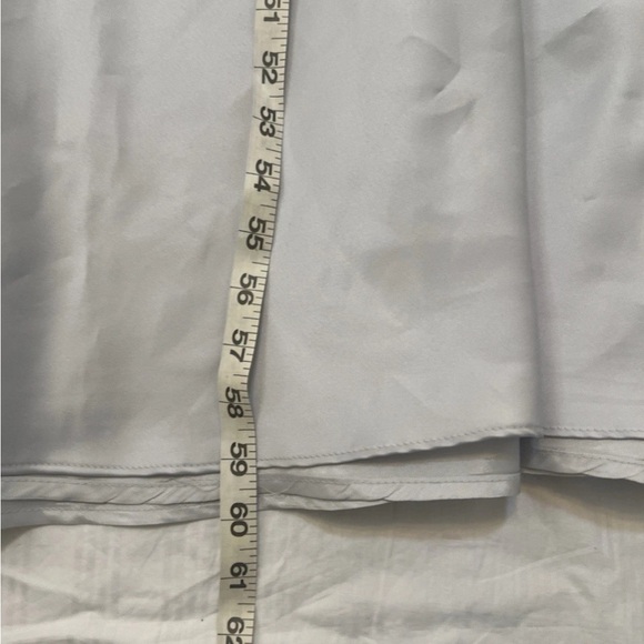 Michelangelo Silver Formal Dress A-Line Glitter Bodice Satin Gala Gown Sz 8 - Picture 9 of 9